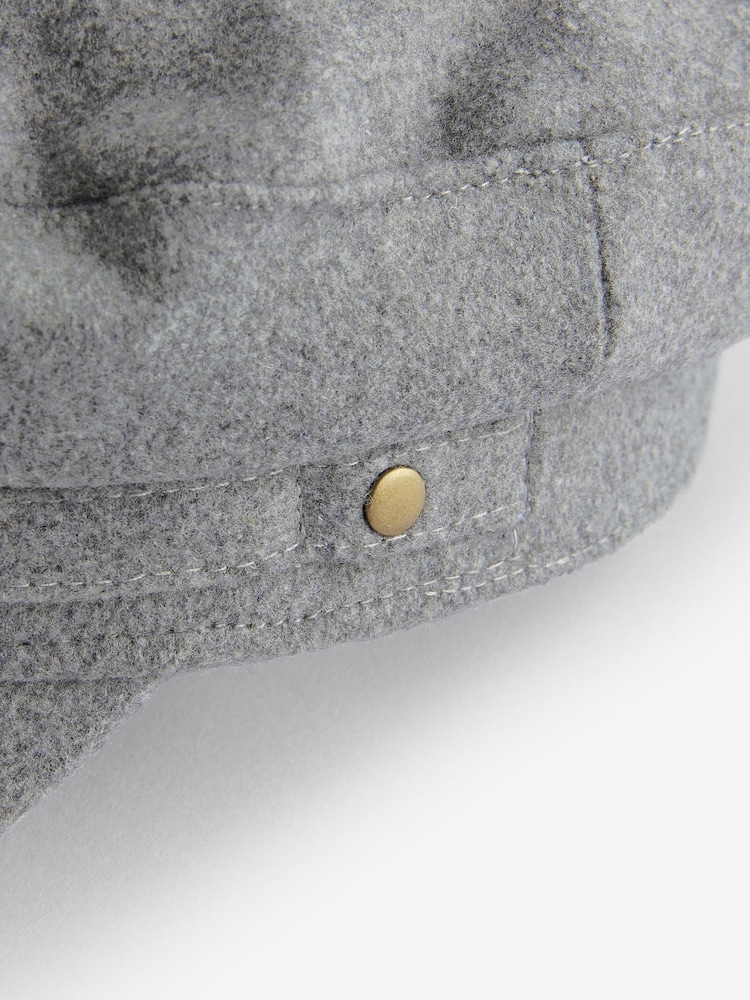 Grey Baker Boy Hat (3-16yrs) - Image 4 of 4 Grey Baker Boy Hat (3-16yrs) - Image 4 of 4