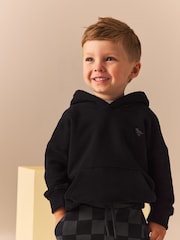Black Checkerboard All-Over Print Utility Super Skinny Joggers (3mths-7yrs) - Image 4 of 7