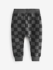 Black Checkerboard All-Over Print Utility Super Skinny Joggers (3mths-7yrs) - Image 6 of 7