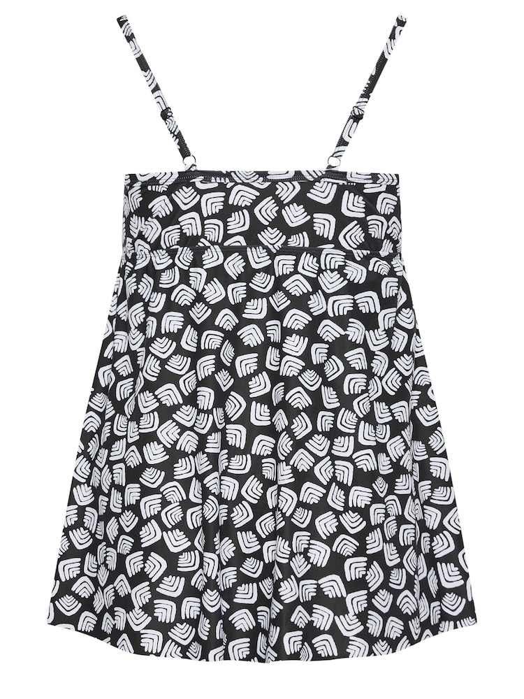 Yours Curve Abstract Print Tummy Control Swimdress - صورة 6 من 6 Yours Curve Abstract Print Tummy Control Swimdress - صورة 6 من 6