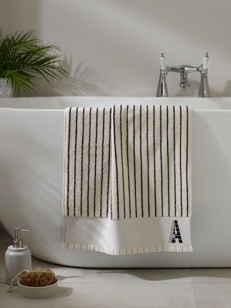 Natural Monogram Hand Towels with 100% Cotton - Image 1 of 3
