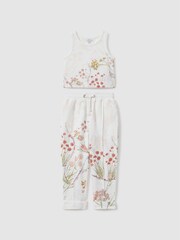 Reiss Pale Pink Kemi 13-14 yrs Cotton Vest and Joggers Set - Image 1 of 4