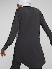 Puma Black Womens Modest Activewear Long Sleeve Training T-Shirt - Image 3 of 6