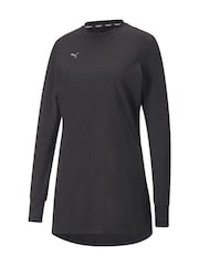 Puma Black Womens Modest Activewear Long Sleeve Training T-Shirt - Image 6 of 6