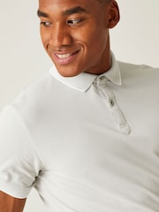 فضي - Regatta Mens Tadeo II 100% Cotton Polo Shirt - صورة 4 من 7
