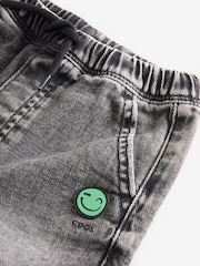 Black Denim 100% Cotton Graffiti Print Jeans (3mths-7yrs) - Image 7 of 8
