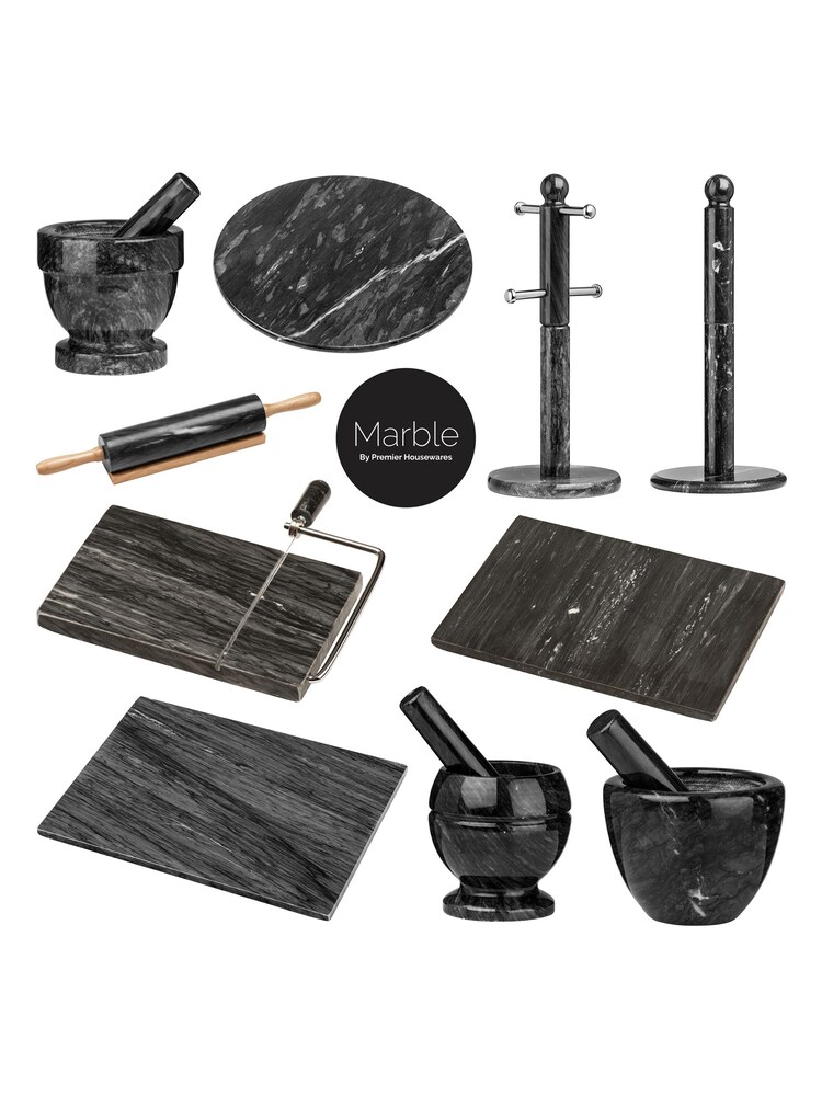 Interiors by Premier Black Marble Rolling Pin - Image 2 of 2