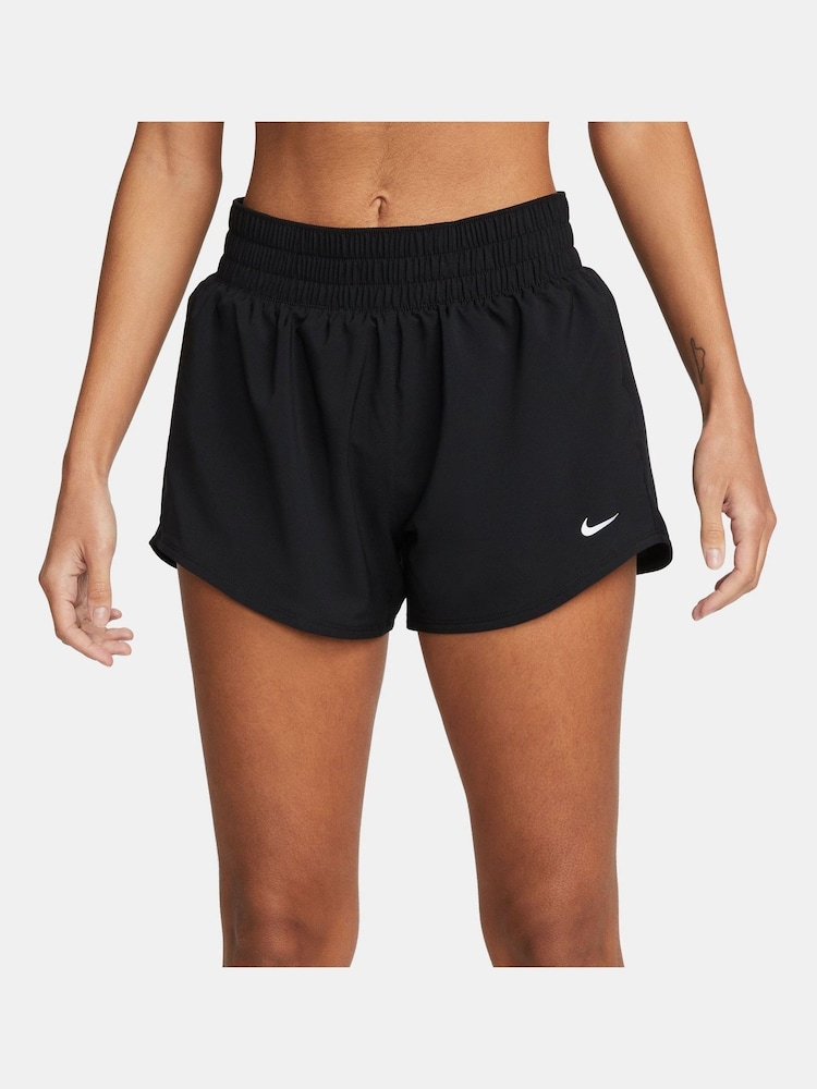 Nike Black One Dri-FIT Mid Rise 3" Brief Lined Shorts - Image 4 of 7