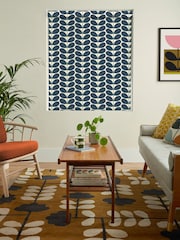 Orla Kiely Whale Blue Botanica Stem Made to Measure Roller Blinds - Image 2 of 6