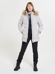 Mountain Warehouse Cream Womens Isla II Water Resistant Down Jacket - Image 3 of 5
