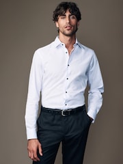 White/Bronze Brown Slim Fit Shirt And Tie Pack - Image 2 of 10