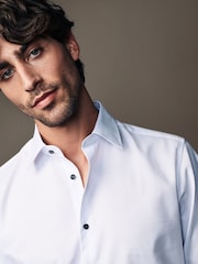 White/Bronze Brown Slim Fit Shirt And Tie Pack - Image 5 of 10