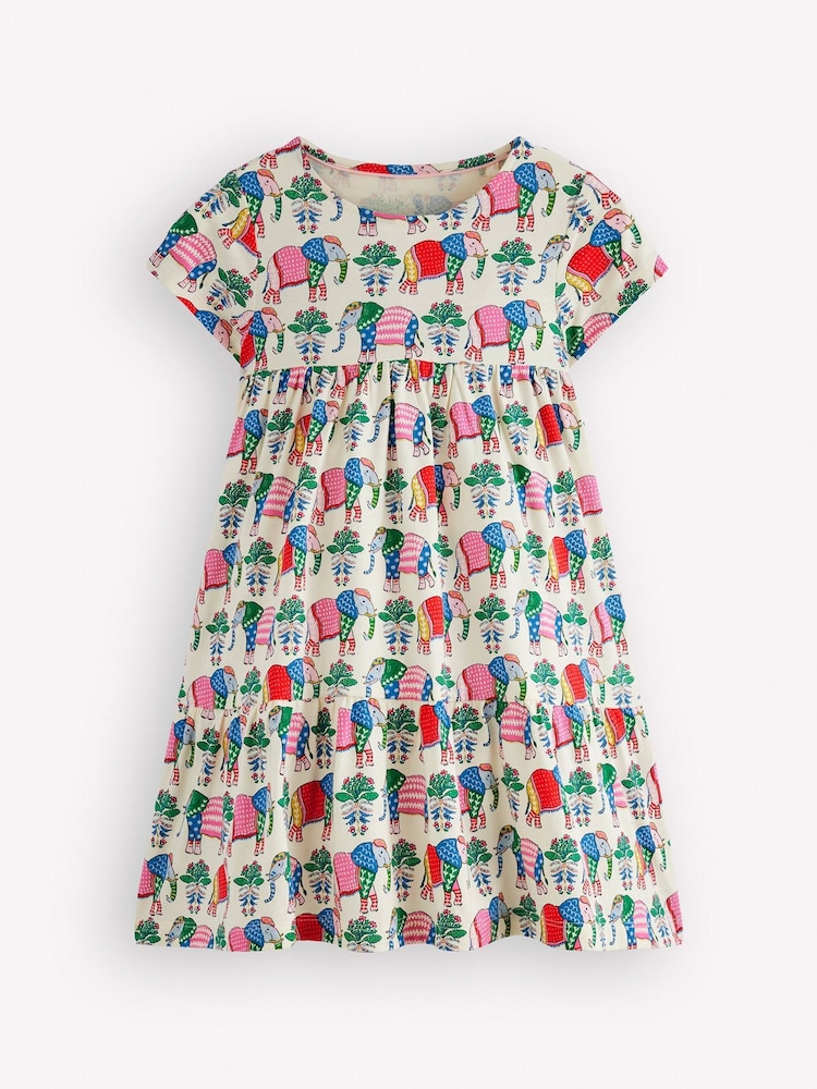 Boden Cream Ariel Twirly Jersey Dress - Image 1 of 3 Boden Cream Ariel Twirly Jersey Dress - Image 1 of 3