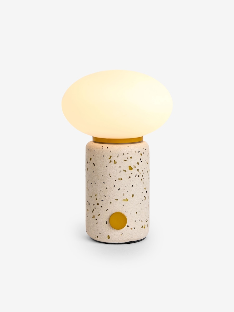 MADE.COM Yellow Mirissa Terazzo USB Wireless Table Lamp - Image 6 of 6