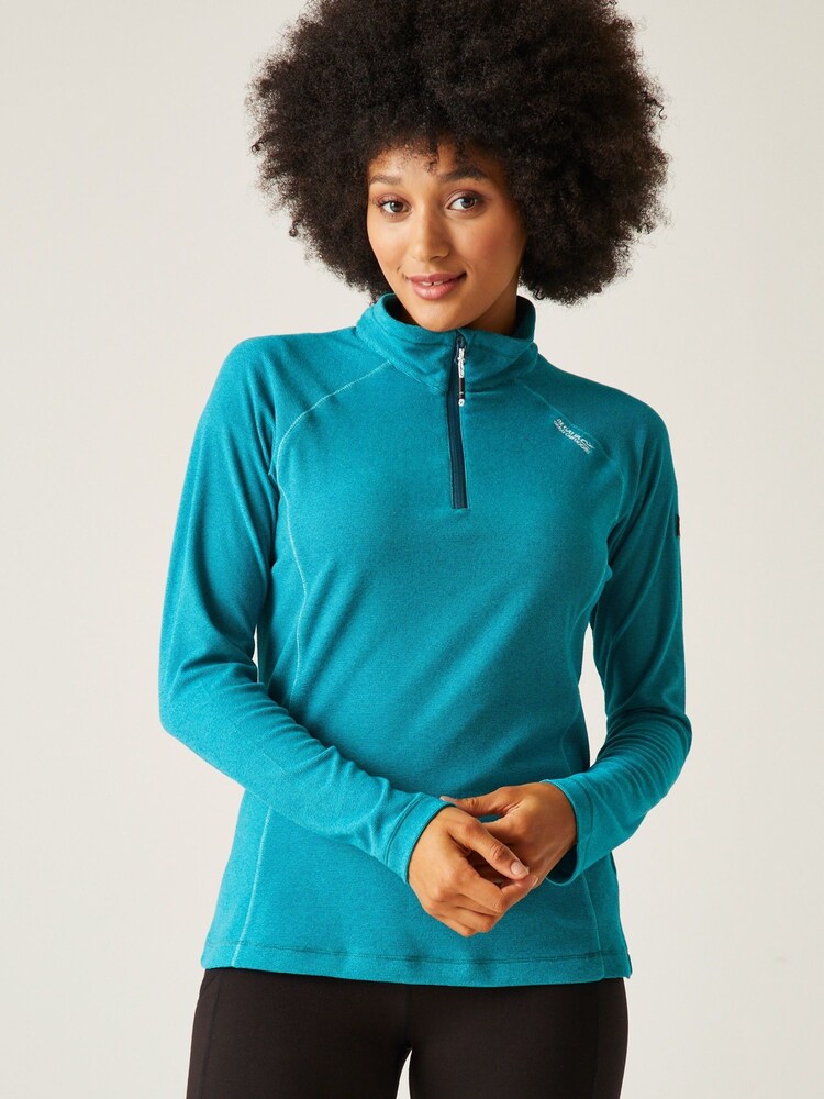 Regatta Aqua Blue Womens Montes Half Zip Fleece - Image 1 of 7