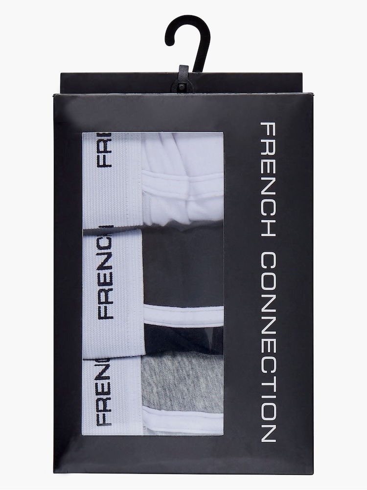 French Connection Grey Boxers 3 Pack - Image 5 of 5