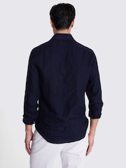 Bleumarin - MOSS Taioare Fit 100% Lenjerie de pat Cămăși - Image 3 of 5