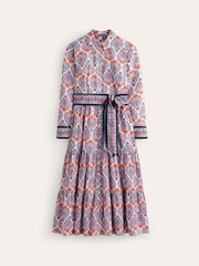 Boden Blue Flo Cotton Midi Shirt Dress - Image 6 of 6