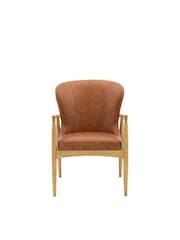 Gallery Home Antique Brown Codie Leather Armchair - Image 5 of 6