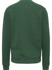 Tommy Jeans Green Regular Badge Crew Neck 100% Cottton Sweatshirt - Image 2 of 3