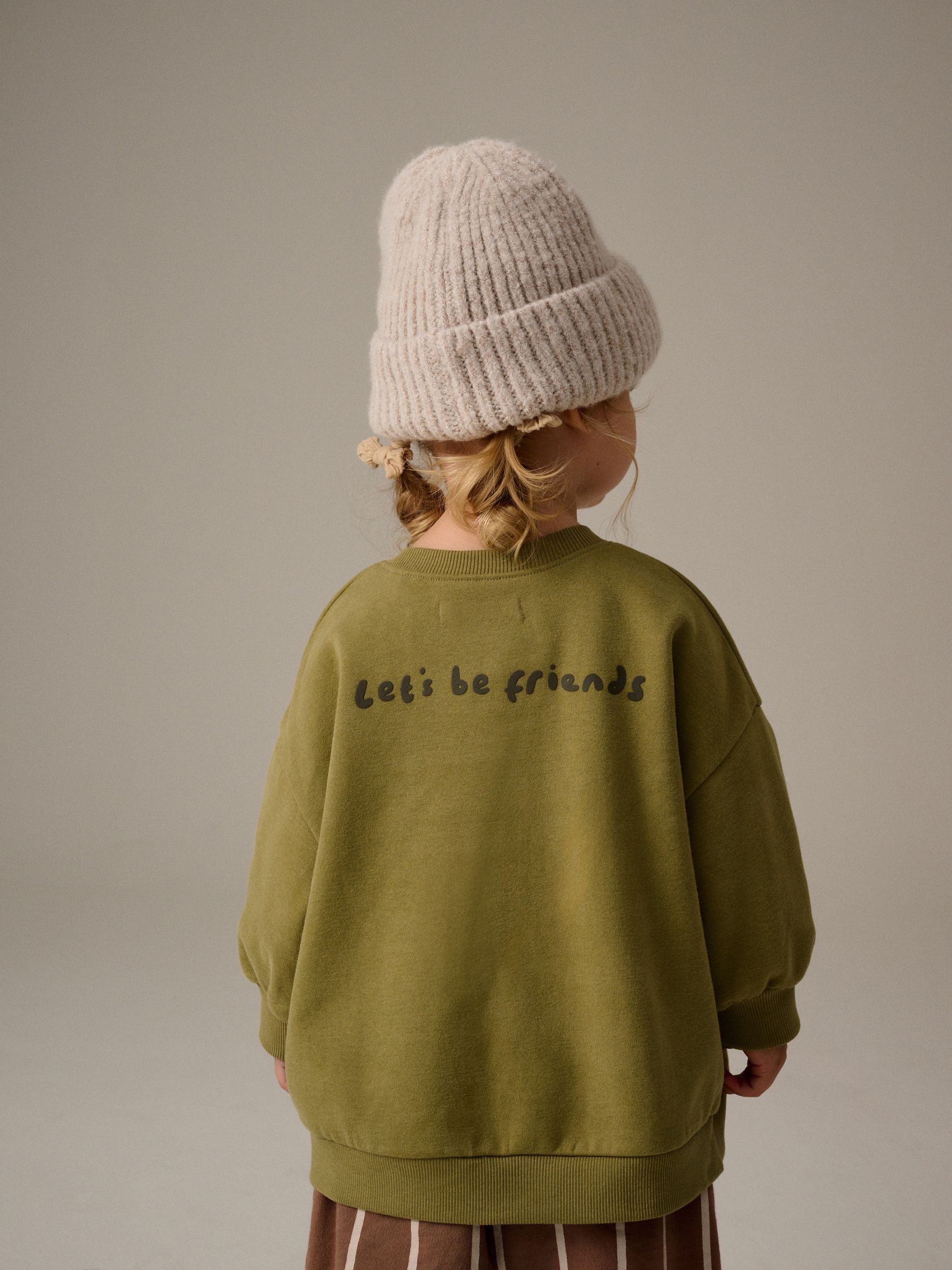 Buy Green Sweatshirt and Barrel Leg 100% Cotton Joggers Set