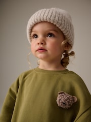 Green Sweatshirt and Barrel Leg 100% Cotton Joggers Set (3mths-7yrs) - Image 6 of 10