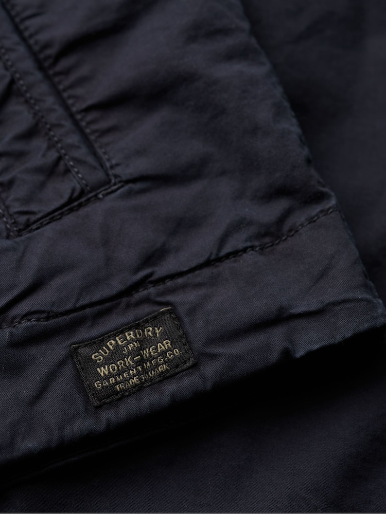 Superdry Blue Classic Harrington Jacket - Image 9 of 9
