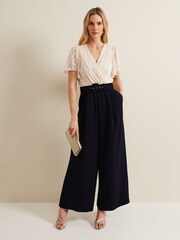 Phase Eight Black Burnout Carolyn Jumpsuit - Image 1 of 6