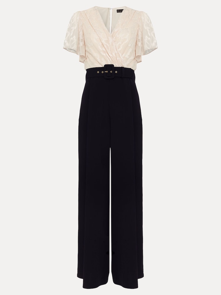 Phase Eight Black Burnout Carolyn Jumpsuit - Image 6 of 6