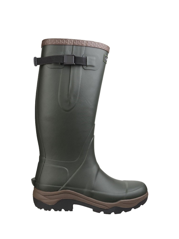 Cotswolds Green Compass Neoprene Rubber Wellingtons Boots - Image 1 of 5