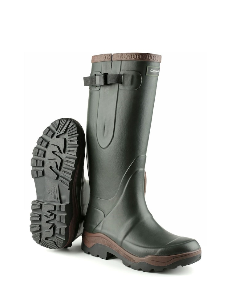 Cotswolds Green Compass Neoprene Rubber Wellingtons Boots - Image 5 of 5