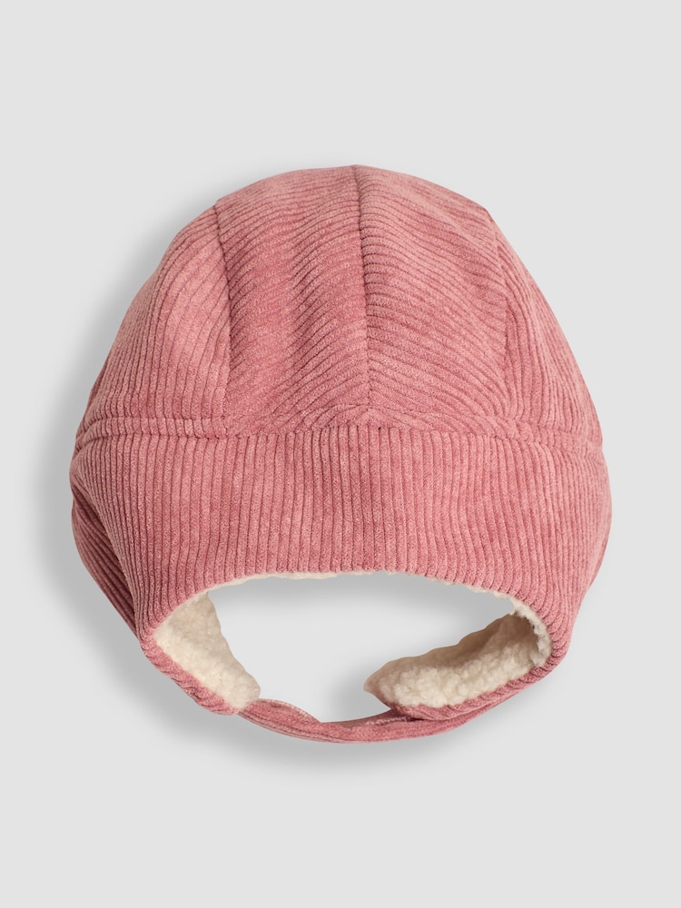 Rosa - JoJo Maman Bébé Cosy Cord Hat - Imagen 3 de 3