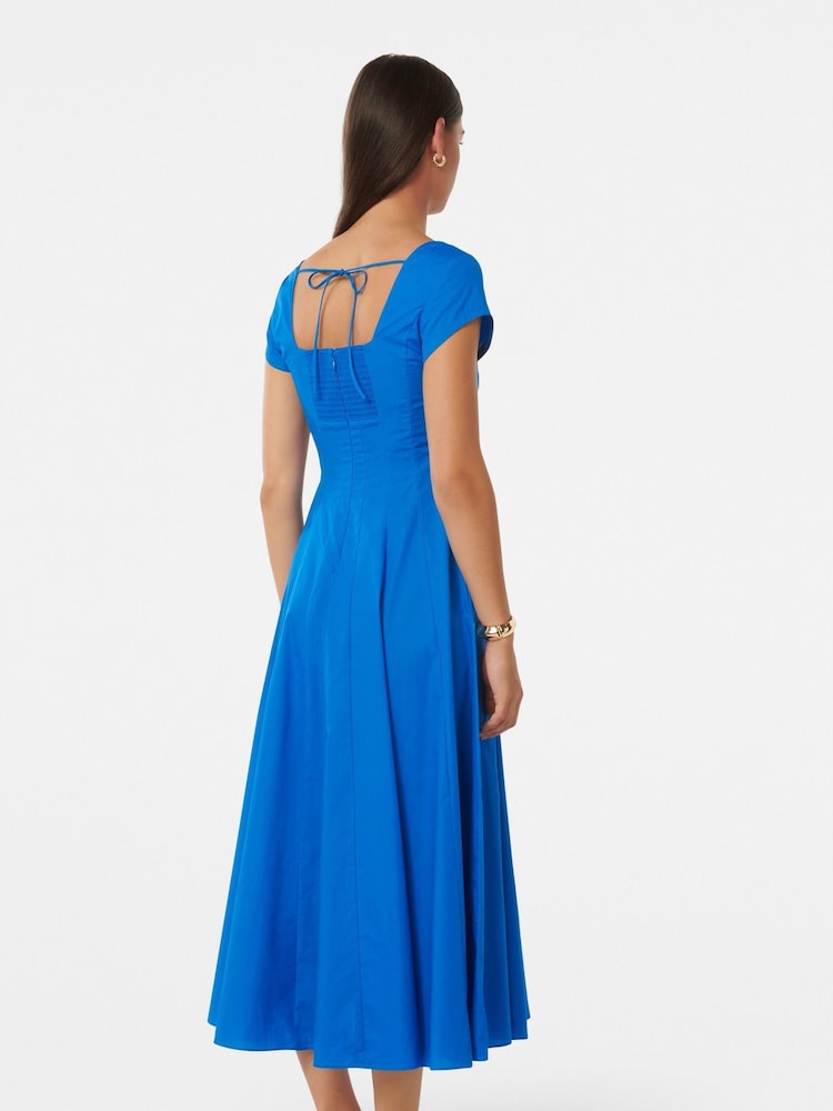 Forever New Blue Raleigh Cap Sleeves Midi Dress - Image 4 of 4