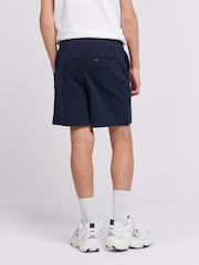 Lee Blue Dark Boys 100% Cotton Badge Shorts - Image 2 of 6