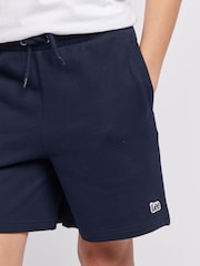 Lee Blue Dark Boys 100% Cotton Badge Shorts - Image 6 of 6