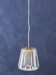 Interiors by Premier Gold Kensington Townhouse 1 Bulb Pendant Light - Image 1 of 4