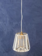 Interiors by Premier Gold Kensington Townhouse 1 Bulb Pendant Light - Image 2 of 4