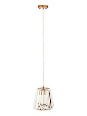 Interiors by Premier Gold Kensington Townhouse 1 Bulb Pendant Light - Image 3 of 4