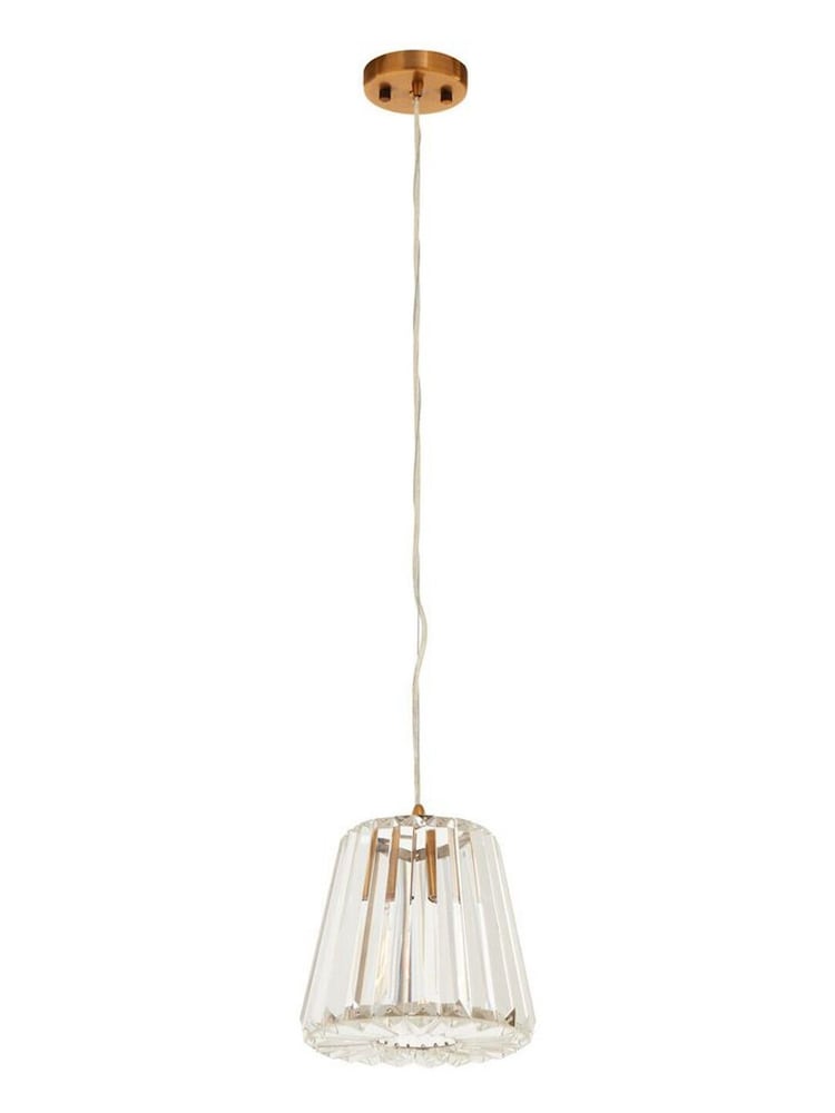 Interiors by Premier Gold Kensington Townhouse 1 Bulb Pendant Light - Image 4 of 4 Interiors by Premier Gold Kensington Townhouse 1 Bulb Pendant Light - Image 4 of 4