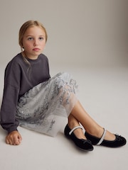 Schwarz - Glitter Strap Mary Jane Occasion Shoes - Bild 2 von 8
