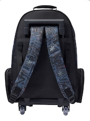 Smiggle Black Realm Trolley Backpack With Light-up Wheels - Image 3 of 4