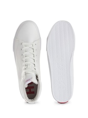 HUGO Canvas High-Top Trainers with Logo Patch - Image 4 of 5
