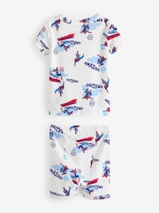 Gap White Marvel Spider-Man Cotton Pyjama Set (6mths-5yrs) - Image 2 of 3