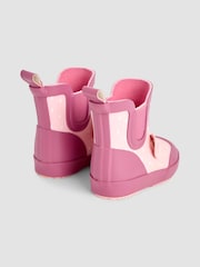 JoJo Maman Bébé Pink Mouse Character Ankle Wellies - Image 2 of 4