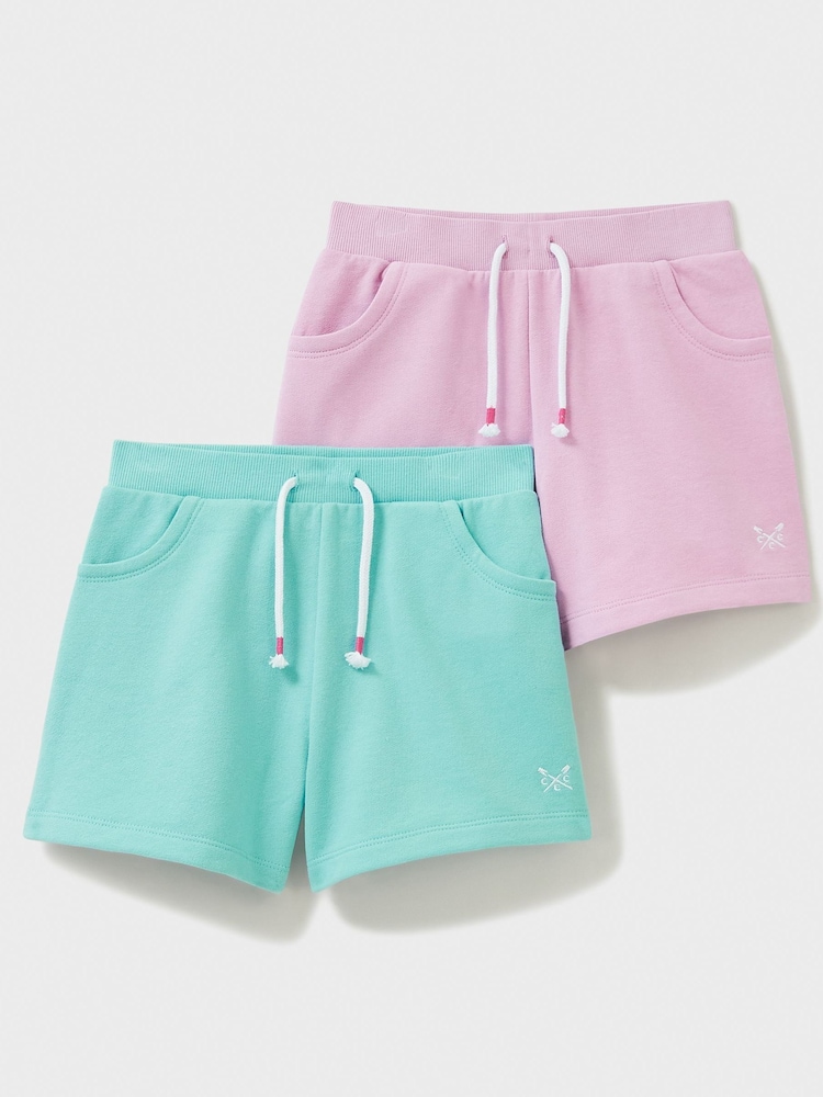 Crew Clothing Blue Jersey Shorts - Image 1 of 3 Crew Clothing Blue Jersey Shorts - Image 1 of 3