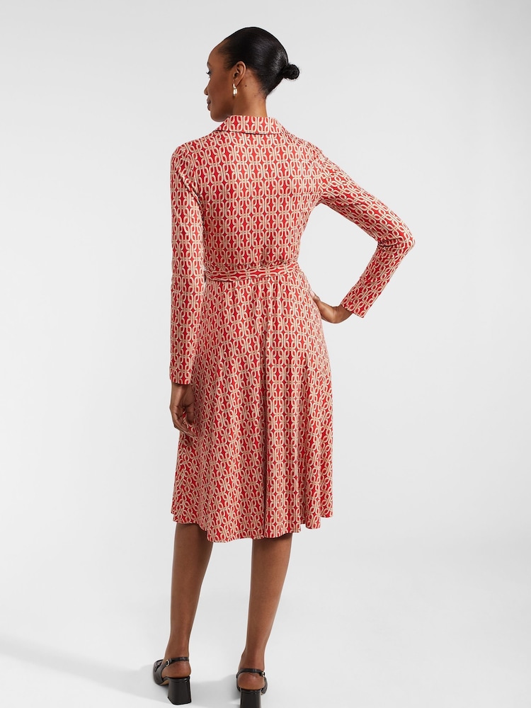 Hobbs Red Petite Petite Clarice Dress - Image 2 of 4