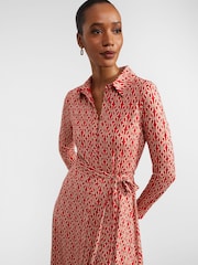Hobbs Red Petite Petite Clarice Dress - Image 3 of 4