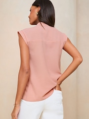 Lipsy Zip Front Fără mâneci Utility Pocket Bluze - Imaginea 2 din 4