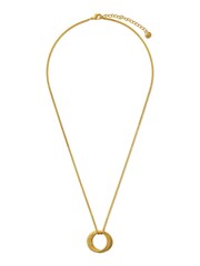 Orelia London 18k Gold Plating Textured Interlocking Open Circle 18" Necklace - Image 1 of 2