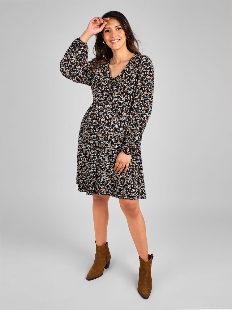 JoJo Maman Bébé Black Dress - Image 1 of 4